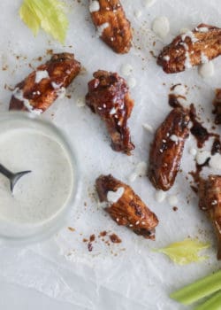 whole30 teriyaki chicken wings in the air fryer