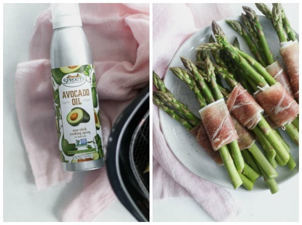 whole30 air fryer prosciutto wrapped asparagus