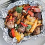 Italian Sausage and Pepper Foil Packets on the Grill