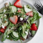 strawberry spring mix salad