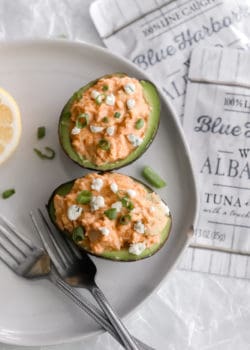 Buffalo Tuna-Stuffed Avocado