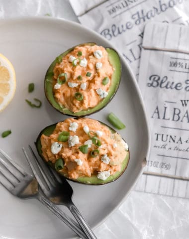 Buffalo Tuna-Stuffed Avocado