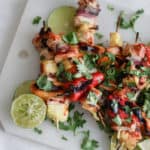 grilled bbq chicken kebabs