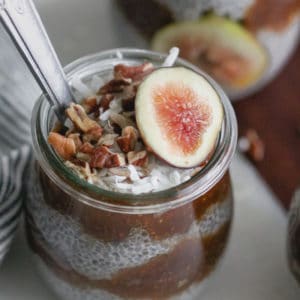 Fig Jam Chia Seed Pudding