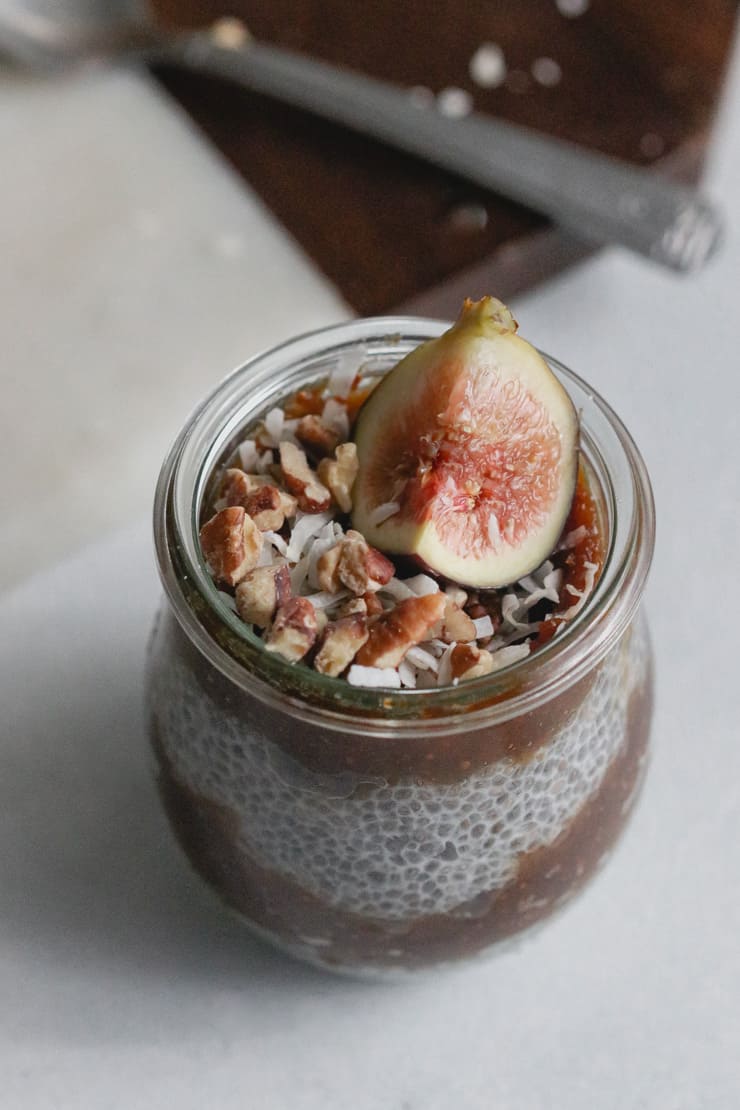 Fig Jam Chia Seed Pudding