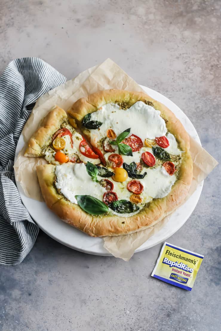 Pesto Caprese Pizza