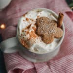 homemade gingerbread latte