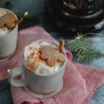 homemade gingerbread latte