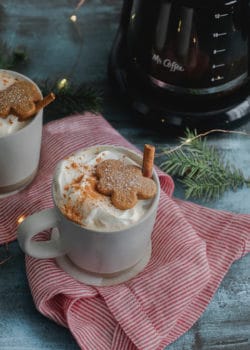 homemade gingerbread latte