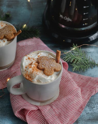 homemade gingerbread latte