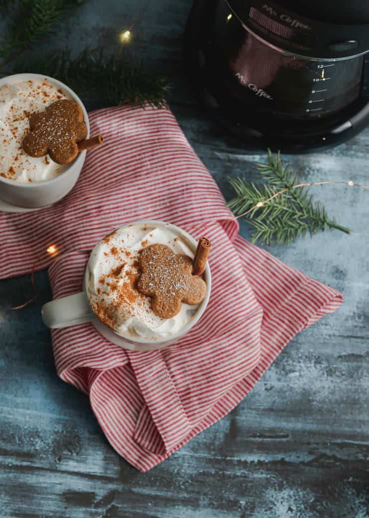 homemade gingerbread latte