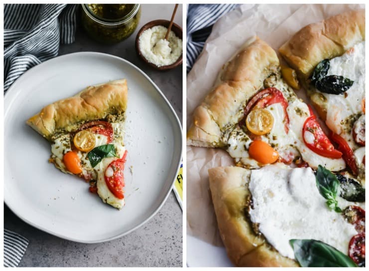 Pesto Caprese Pizza