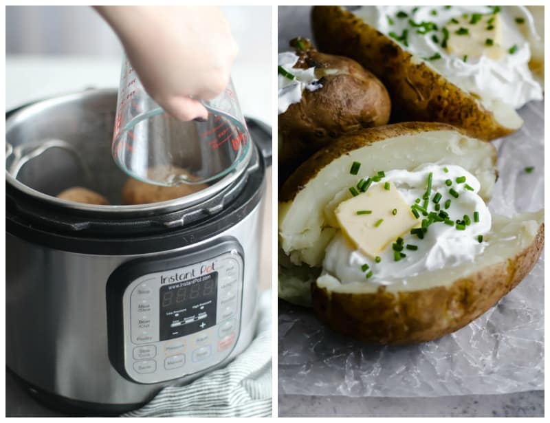 Pressure Cooker Baked Potatoes [Instant Pot]