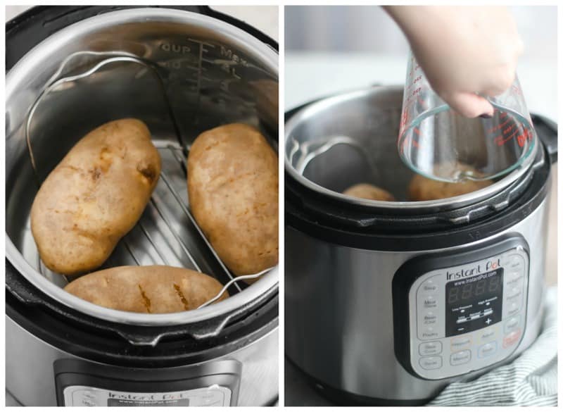 Pressure Cooker Baked Potatoes [Instant Pot]