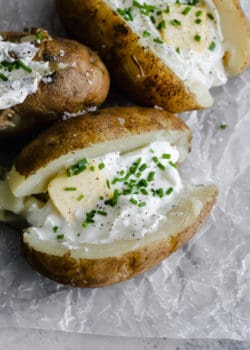 Pressure Cooker Baked Potatoes [Instant Pot]