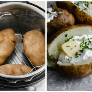 Pressure Cooker Baked Potatoes [Instant Pot]