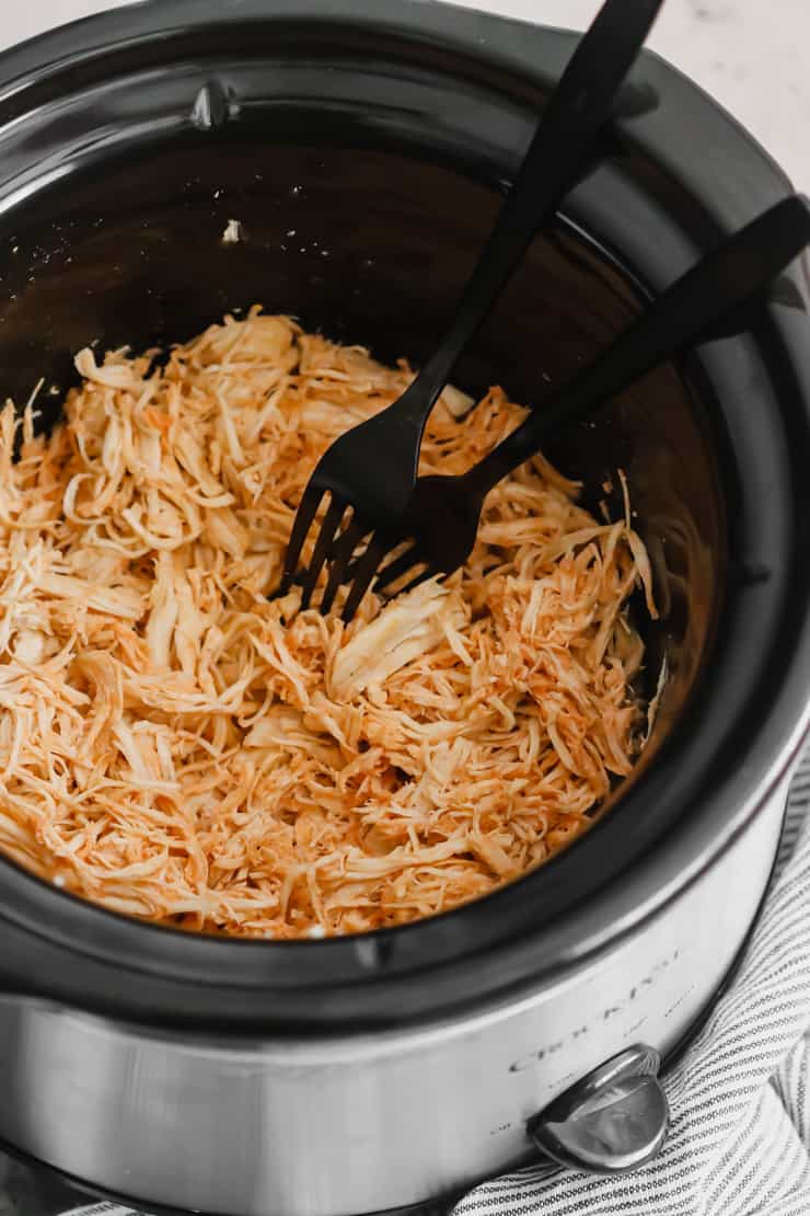 Slow Cooker Buffalo Chicken - Budget Bytes