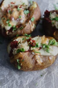 Reuben Stuffed Baked Potatoes