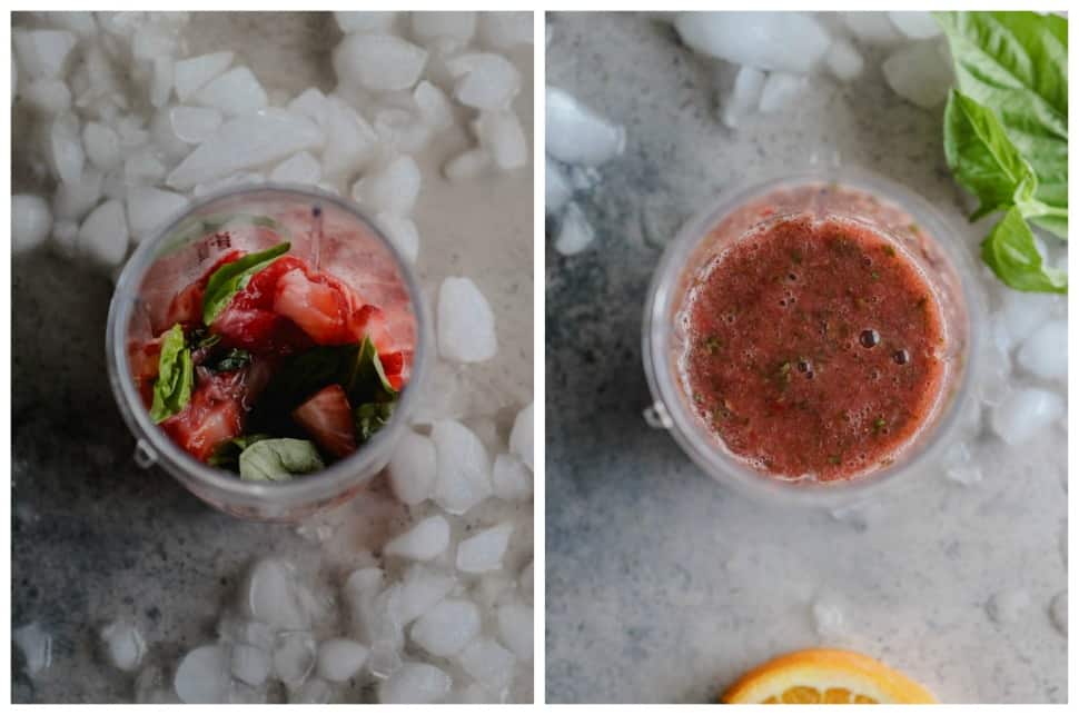 strawberry basil puree