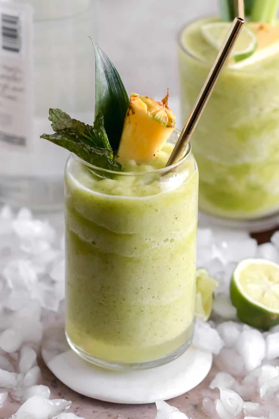 Pineapple-Celery Frozen Mojito