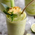Pineapple-Celery Frozen Mojito