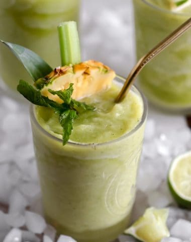 Pineapple-Celery Frozen Mojito