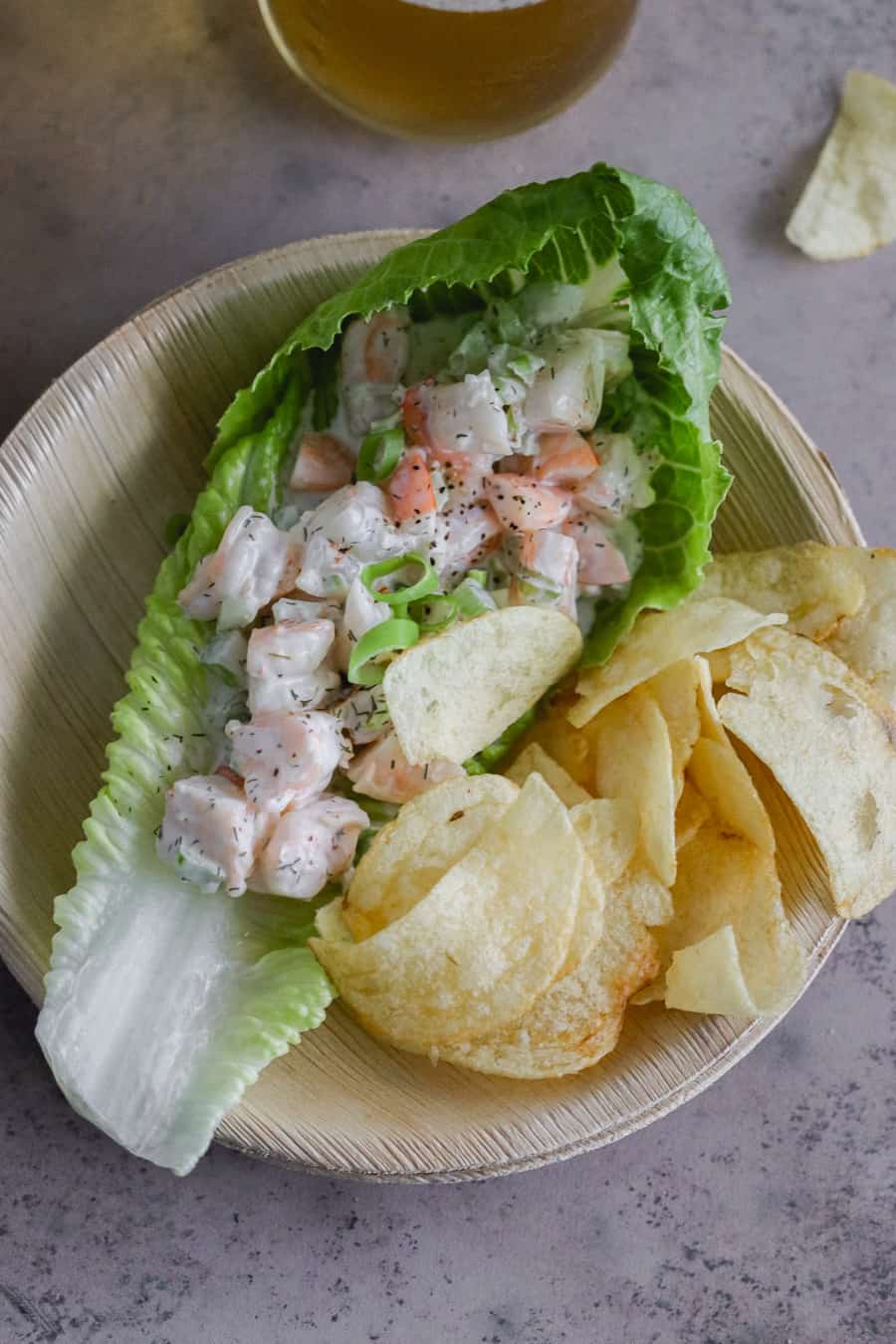 shrimp roll lettuce cups