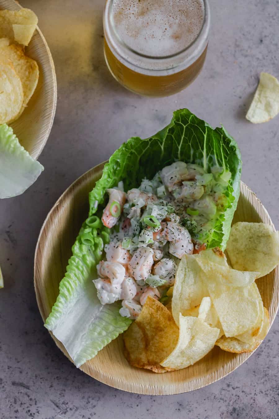 shrimp roll lettuce cups