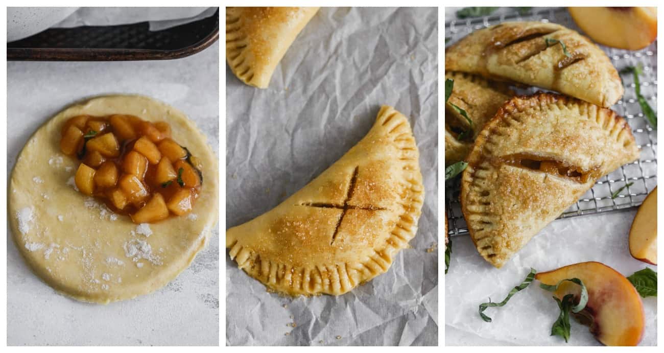 Basil + Bourbon Peach Hand Pies