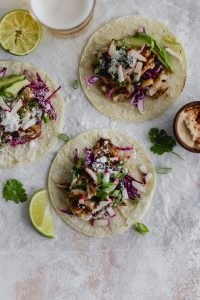 Fish Tacos with Cilantro-Radish Salsa