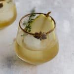 Pear Gin Fizz Cocktail