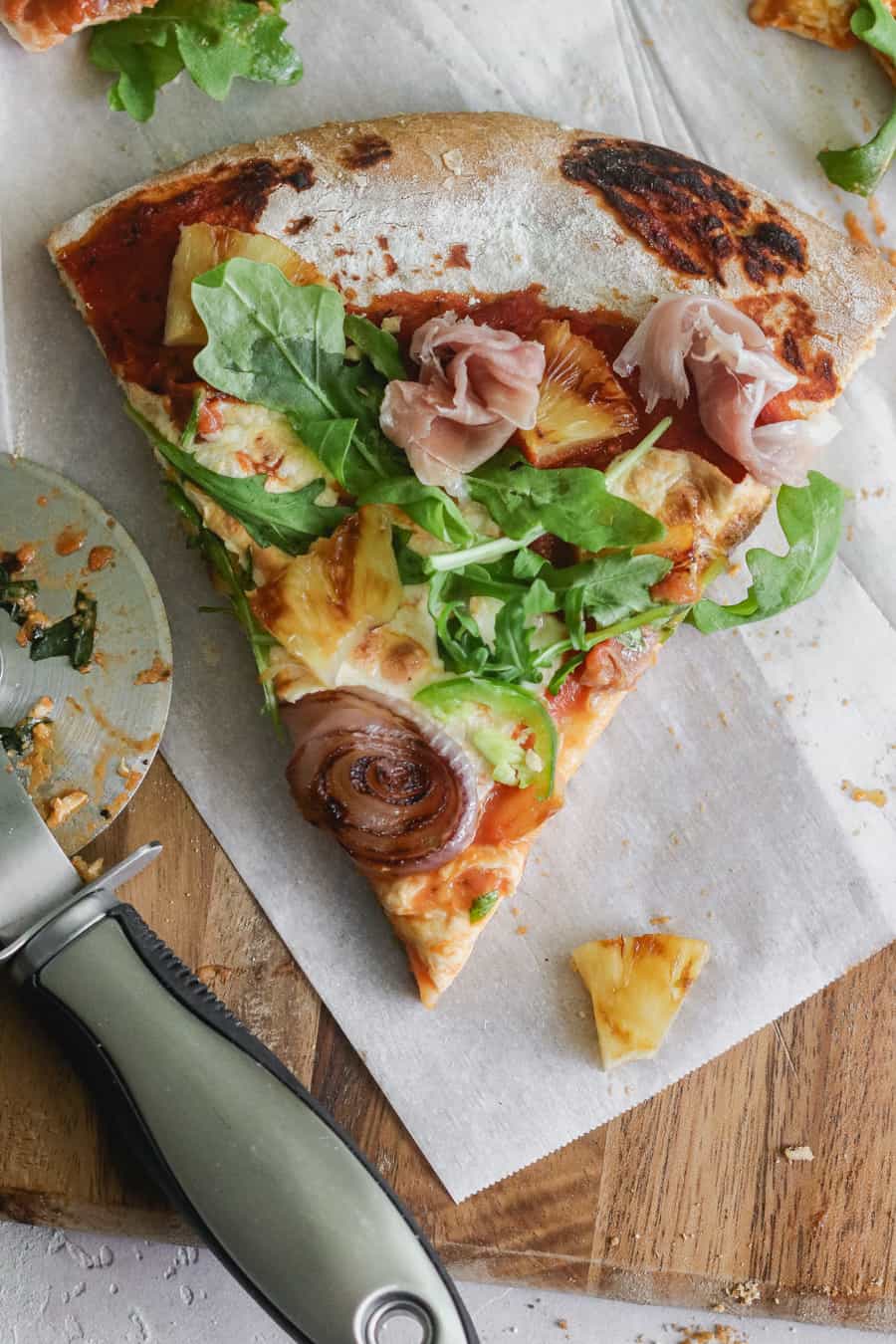 Grilled Pineapple and Prosciutto PIzza