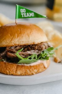 Pulled Lamb Sandwich with Chipotle Mayo