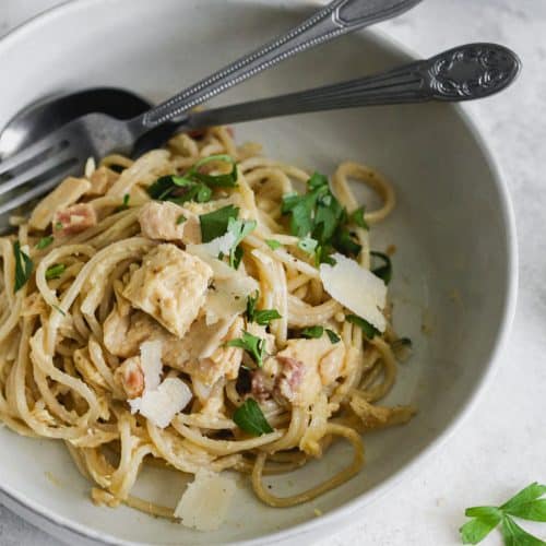 Easy Tuna Carbonara (using canned fish) Casa de Crews