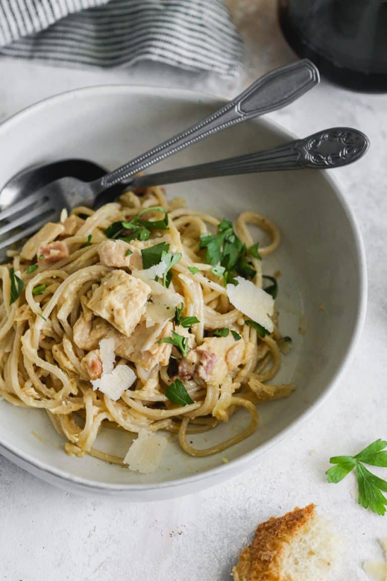 Easy Tuna Carbonara (using canned fish) Casa de Crews