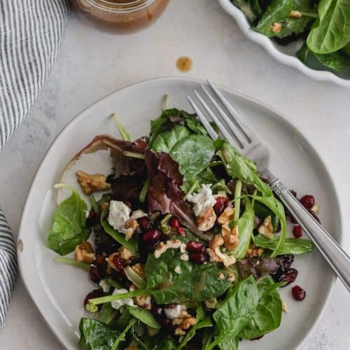 Winter Salad tossed in a Fig Balsamic Vinaigrette