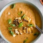 Instant Pot Chipotle Corn and Cauliflower Chowder