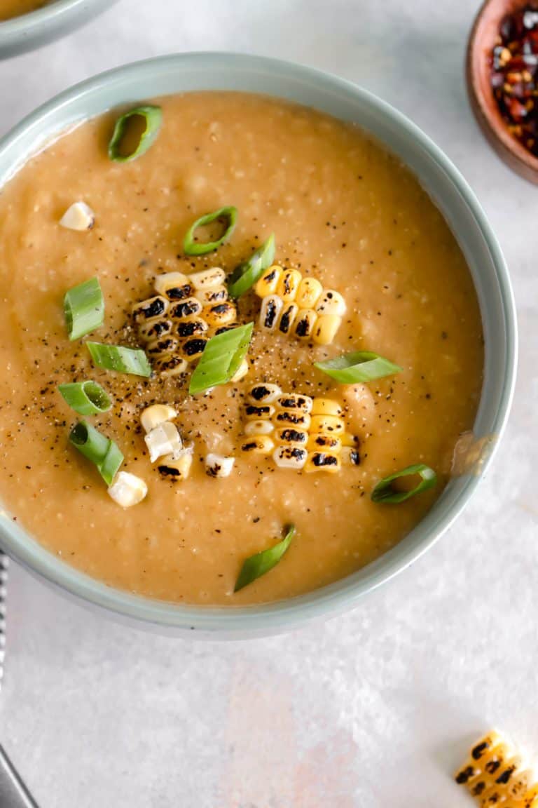Instant Pot Chipotle Corn and Cauliflower Chowder Casa de Crews