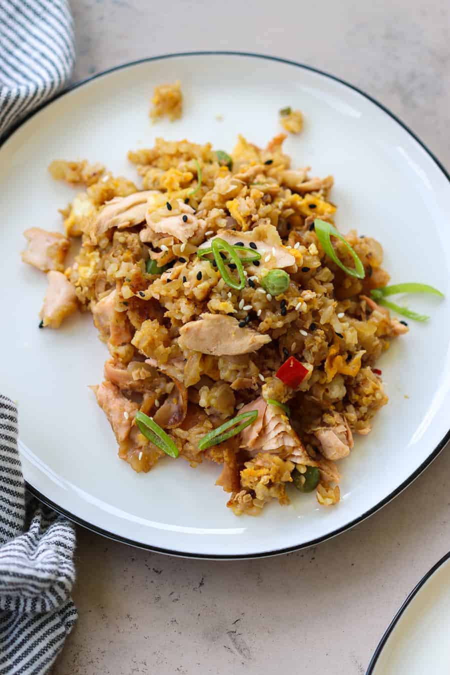 Quick Salmon Fried Rice Recipe